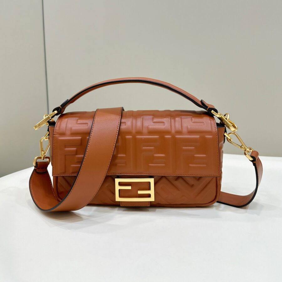 Baguette 27cm Brown Lambskin Gold Hardware | Studio Nafay