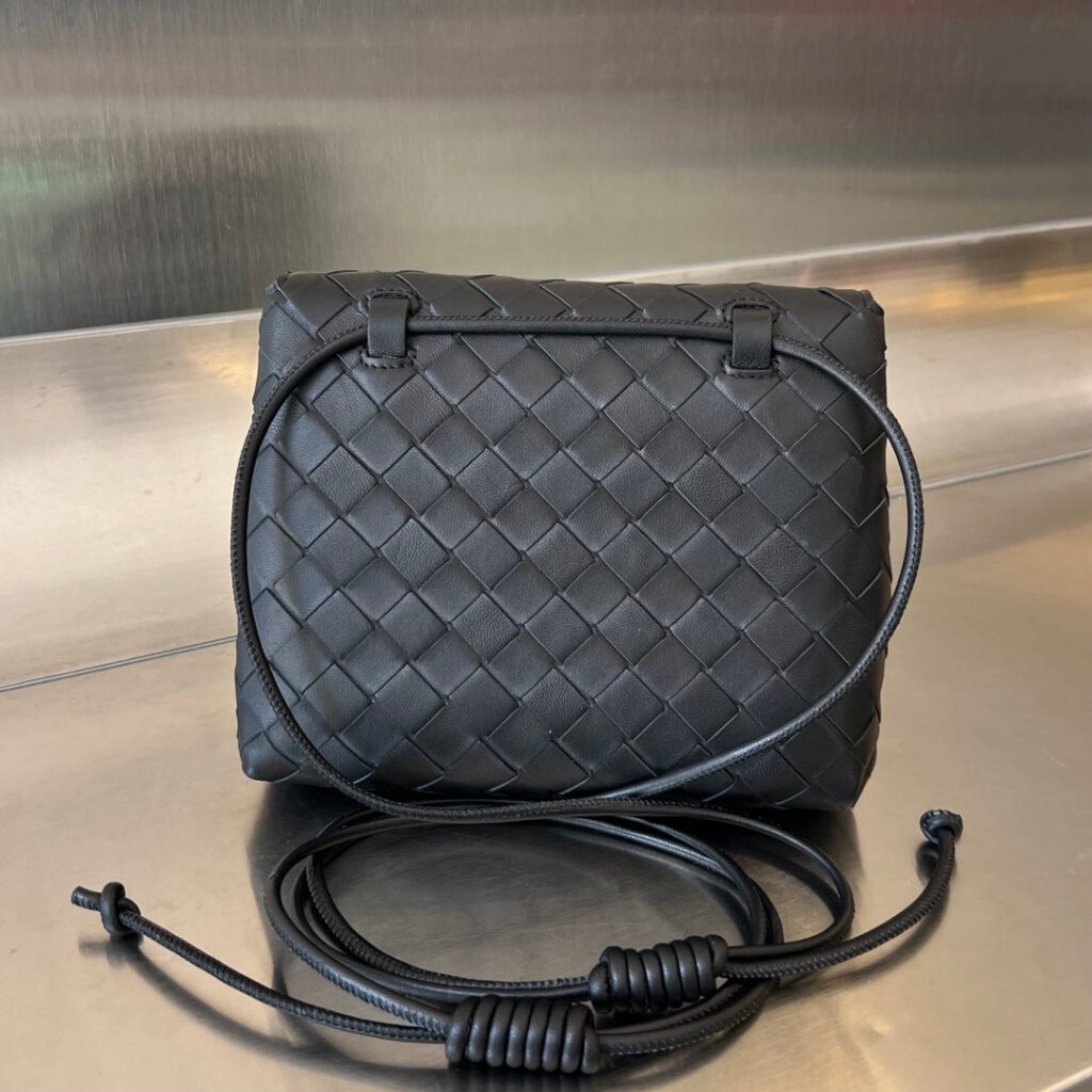 Bottega Veneta BV Mini Crossbody Bag 19cm Black Calfskin Ghw - Product Image 2