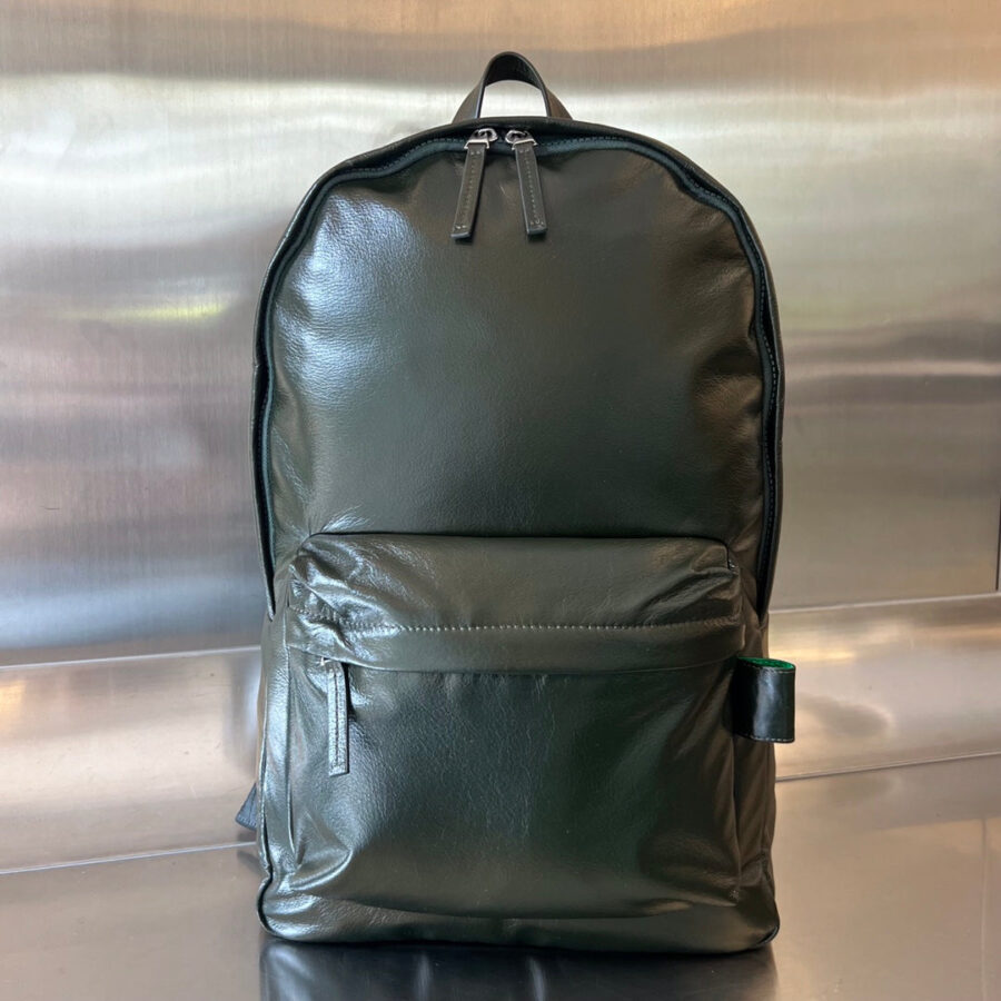 MEDIUM ARCHETYPE 46 DARK GREEN LAMBSKIN BACKPACK | Studio Nafay
