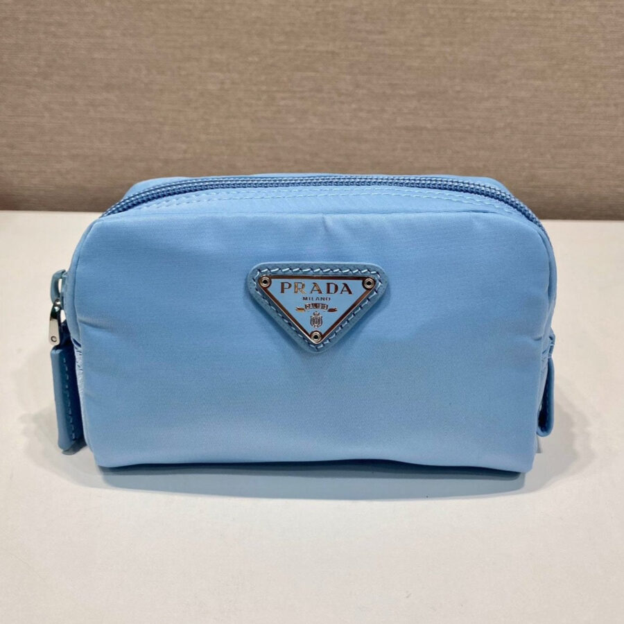 PRA CLUTCH 12 IN CERULEAN BLUE RE-NYLON | Studio Nafay