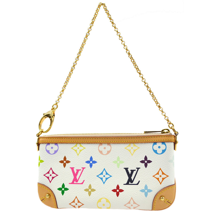 Louis Vuitton Multicolor White Pochette Milla MM Handbag | Studio Nafay