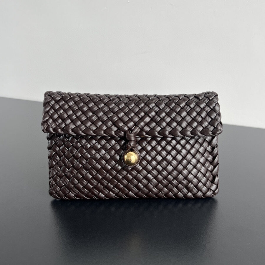 MINI COBBLE 20 BAG IN DARK BROWN LAMBSKIN | Studio Nafay