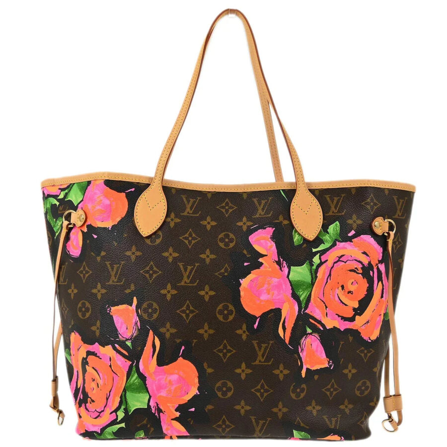Louis Vuitton Monogram Rose Neverfull MM Shoulder Tote Bag | Studio Nafay