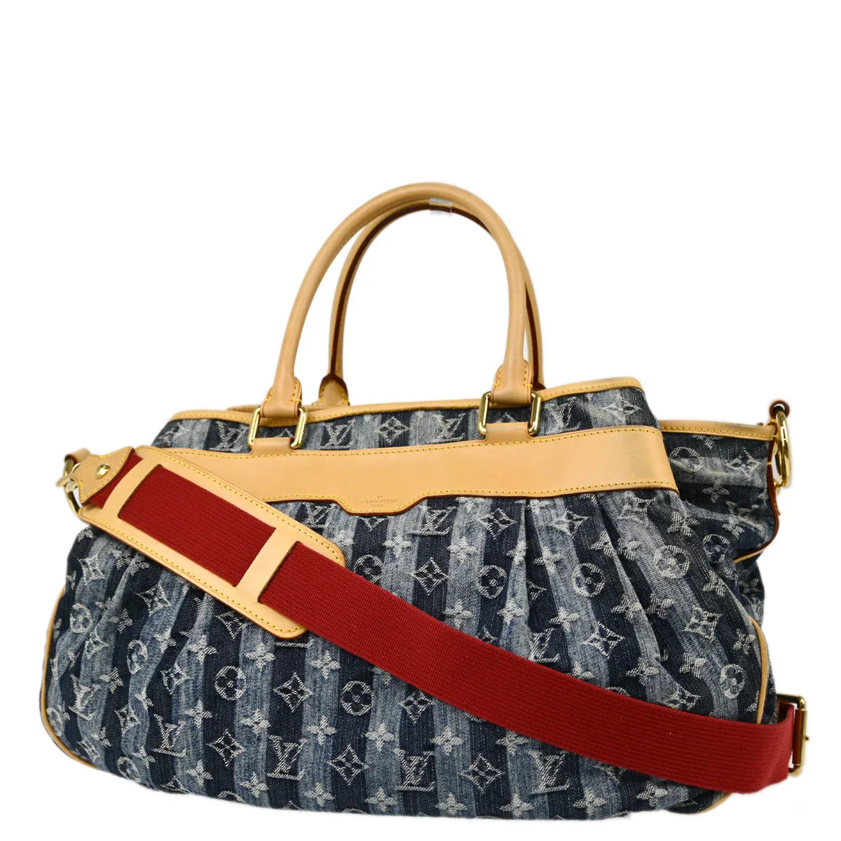 Louis Vuitton Blue Monogram Denim Cabas Raye GM 2way Tote