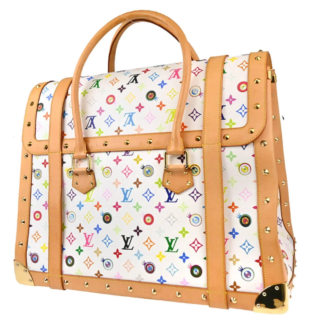 Louis Vuitton White Eye Love Monogram Sac Gigantic Handbag - Product Image 2