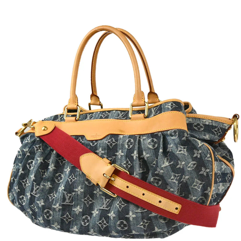 Louis Vuitton Blue Monogram Denim Cabas Raye GM 2way Shoulder Handbag - Product Image 2