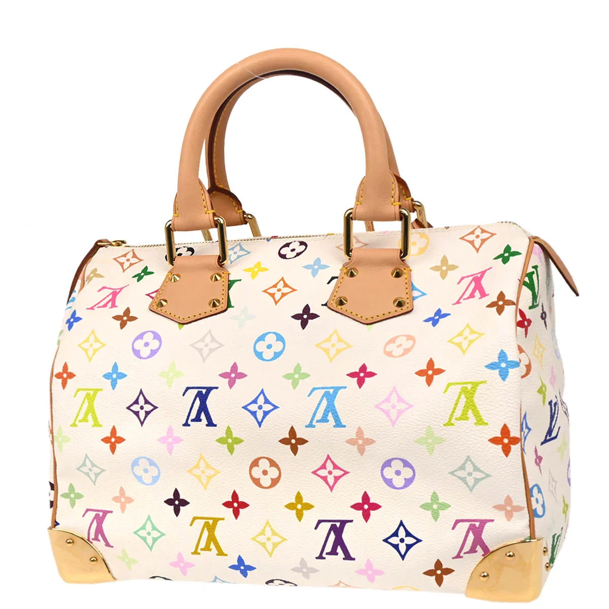 Louis Vuitton White Monogram Multicolor 30 Handbag