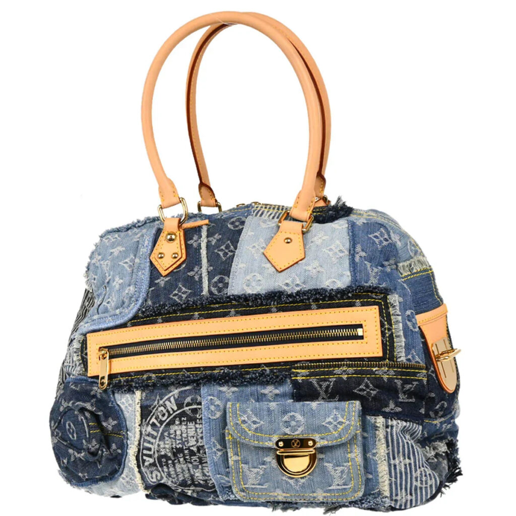 Louis Vuitton Monogram Denim Patchwork Bowly Shoulder Bag - Product Image 2