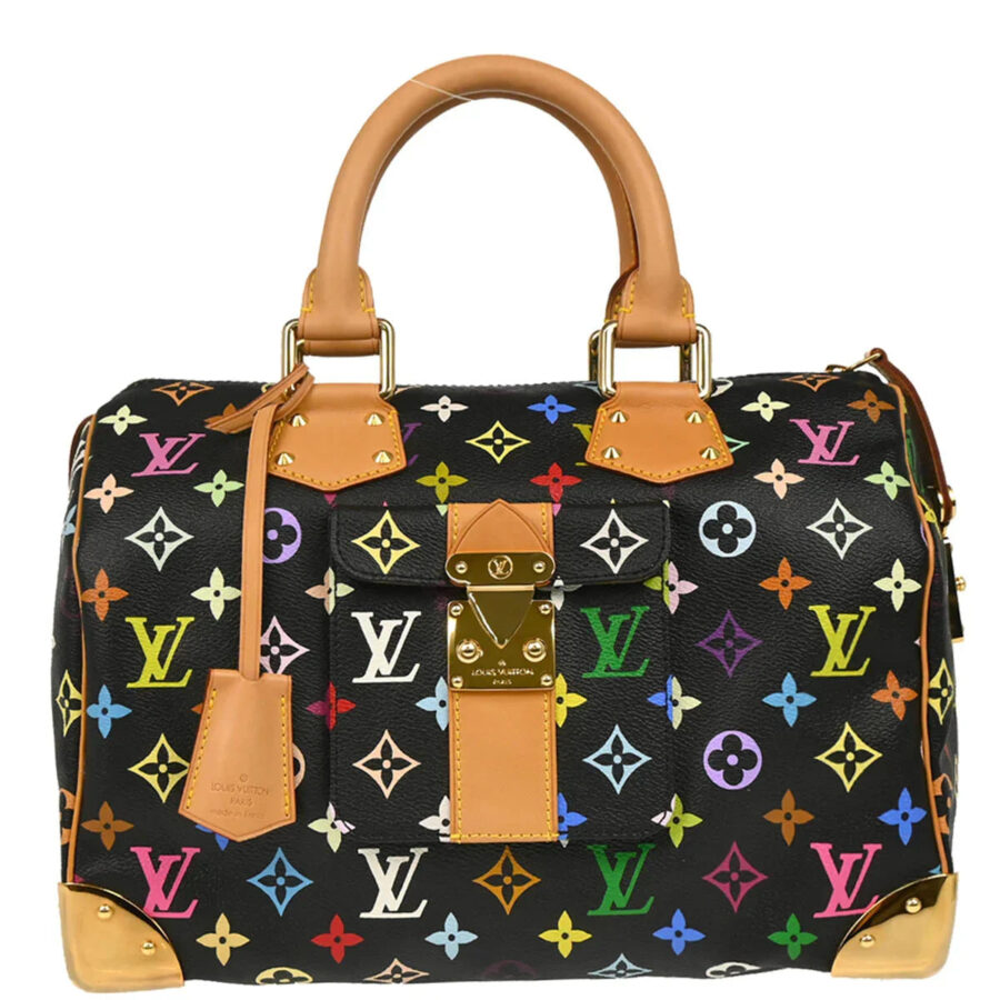Louis Vuitton Black Monogram Multicolor 30 Handbag | Studio Nafay
