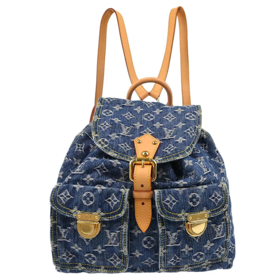 Louis Vuitton Blue Monogram Denim Sac a Dos GM Backpack | Studio Nafay