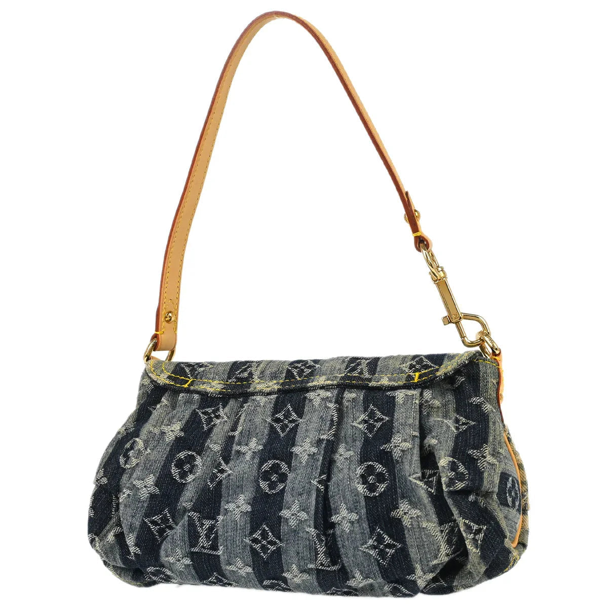 Louis Vuitton Blue Monogram Denim Mini Pleaty Raye Handbag