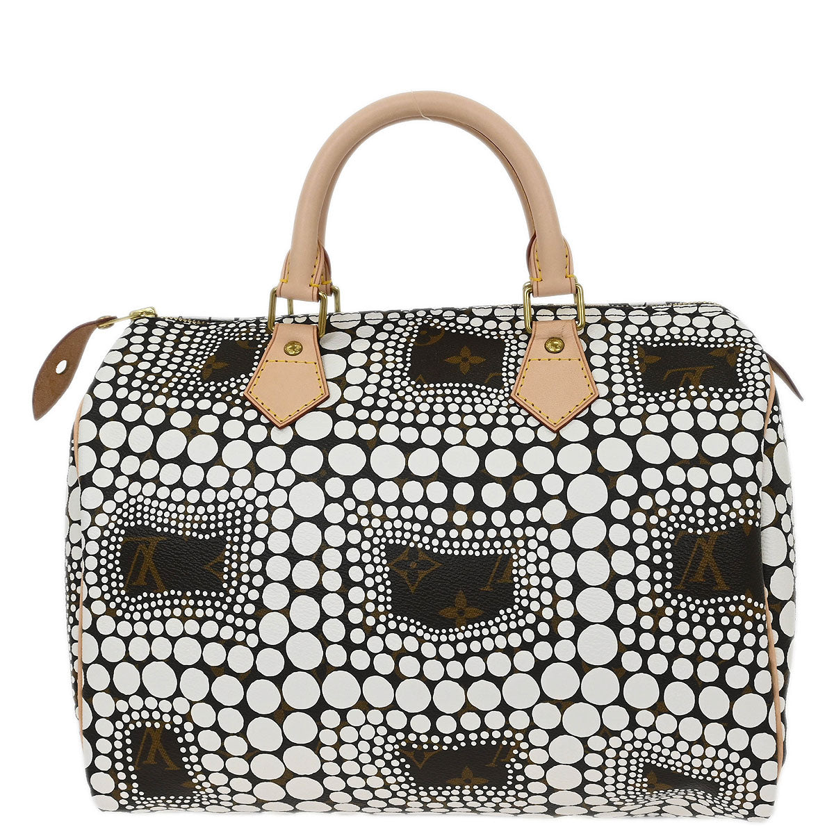 Louis Vuitton Yayoi Kusama White Monogram Town 30 Handbag
