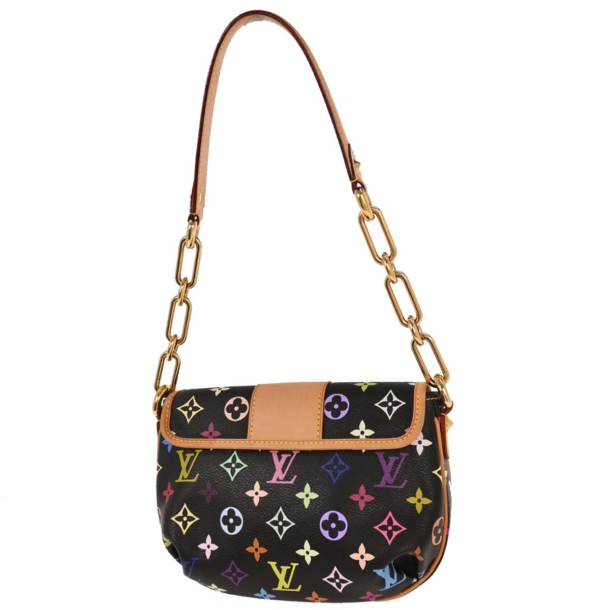 Louis Vuitton Black Monogram Multicolor Patty Handbag