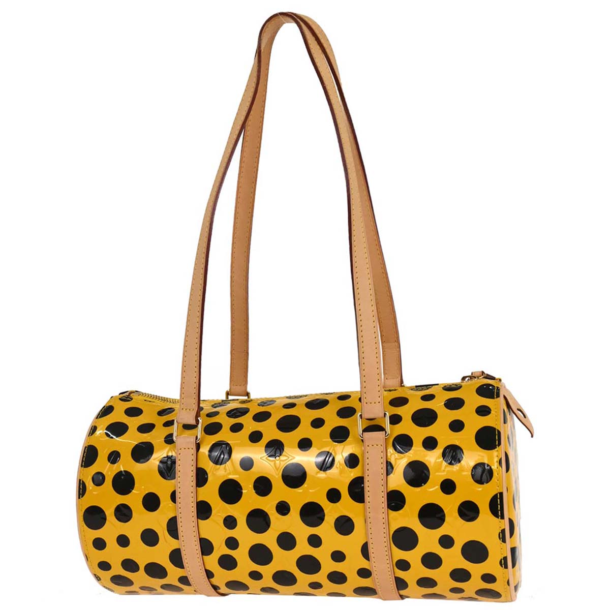 Louis Vuitton Yellow Pumpkin Dot Papillon 30 Handbag