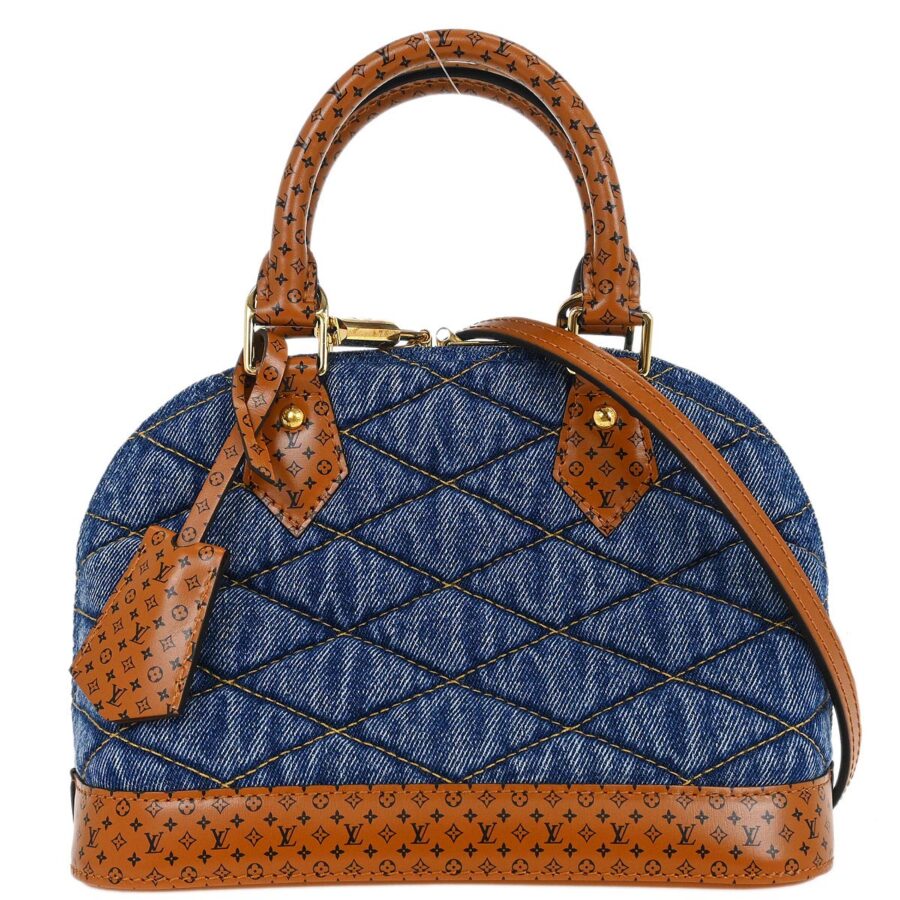 Louis Vuitton Denim Malletage Alma BB 2way Handbag | Studio Nafay