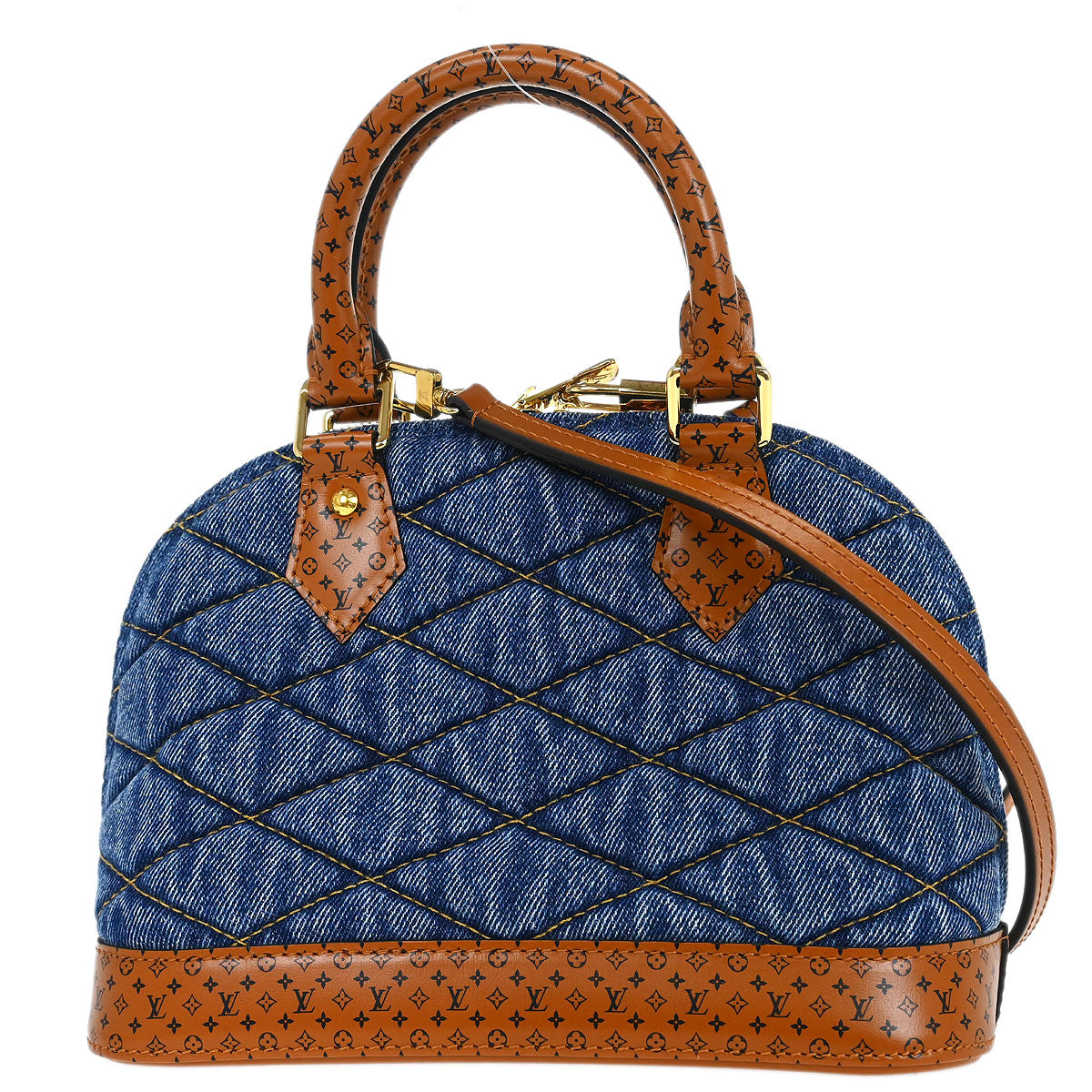 Louis Vuitton Denim Malletage Alma BB 2way Handbag