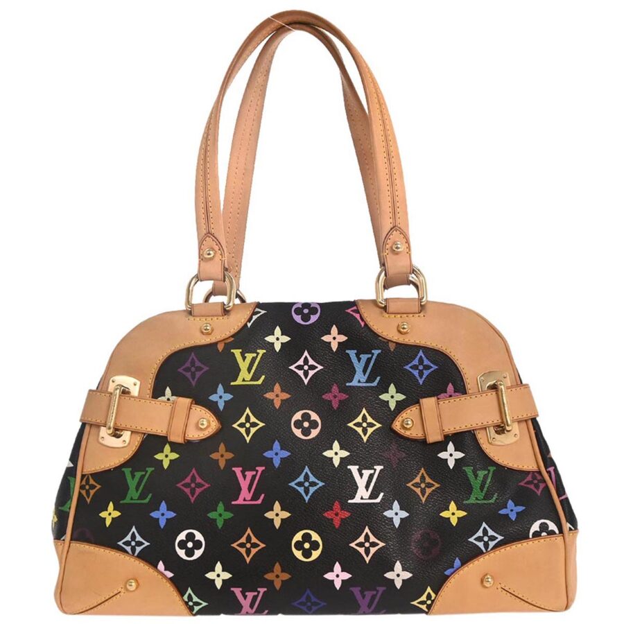Louis Vuitton Black Monogram Multicolor Claudia Handbag | Studio Nafay