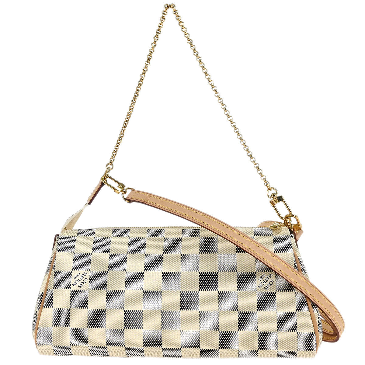 Louis Vuitton Damier Azur Eva 2way Shoulder Chain Handbag