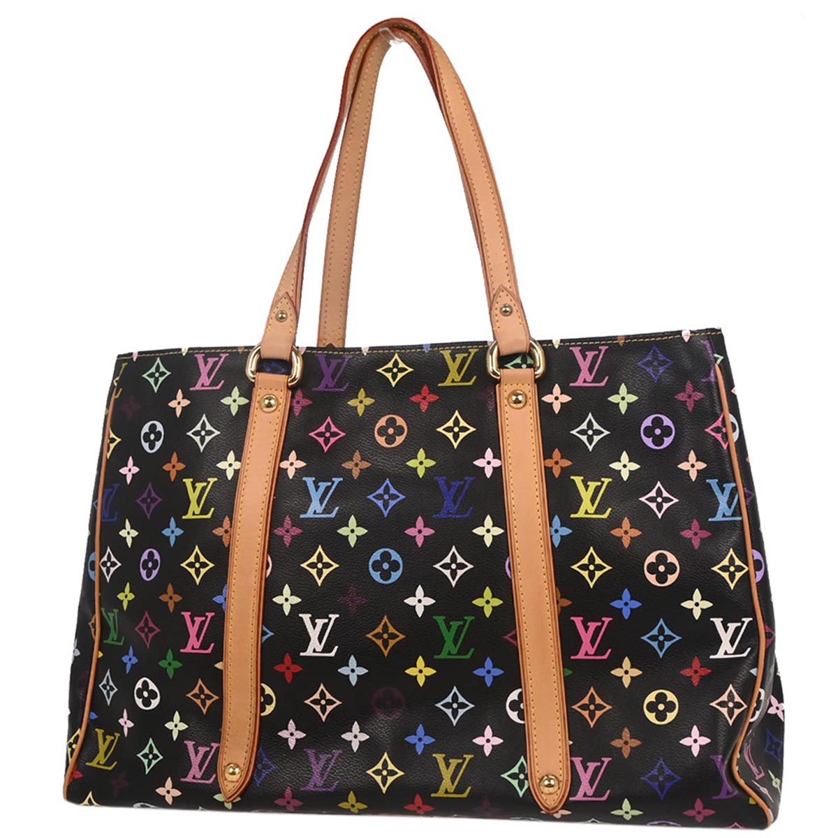 Louis Vuitton Black Monogram Multicolor Aurelia GM Tote Bag
