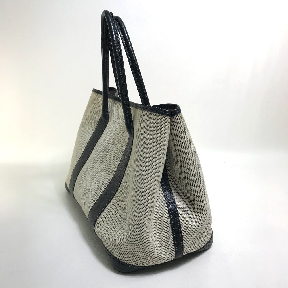 HERMES Tote Bag Toilet ash / buffle skipper Black x Natural Garden party PM Women