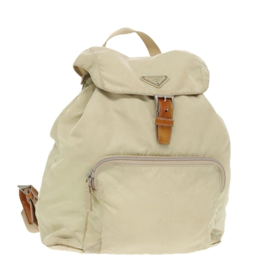Nylon Backpack with Silver Accents | Studio Nafay