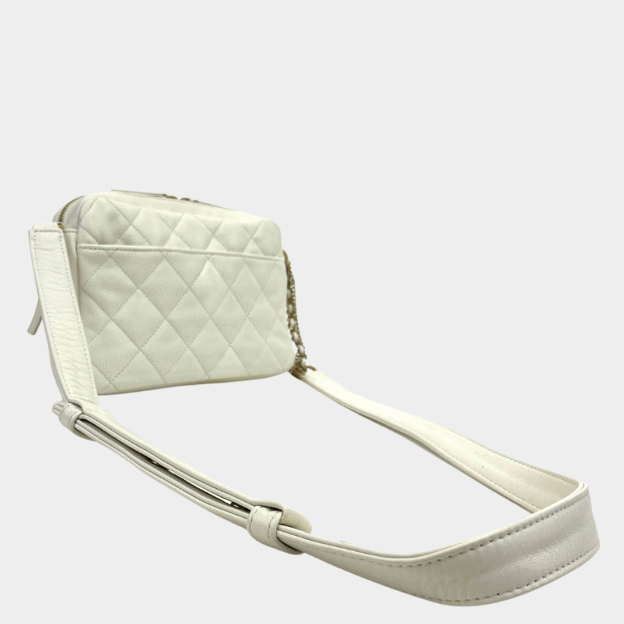 CHANEL Small Chain-Link Quilted Camera Bag | Studio Nafay