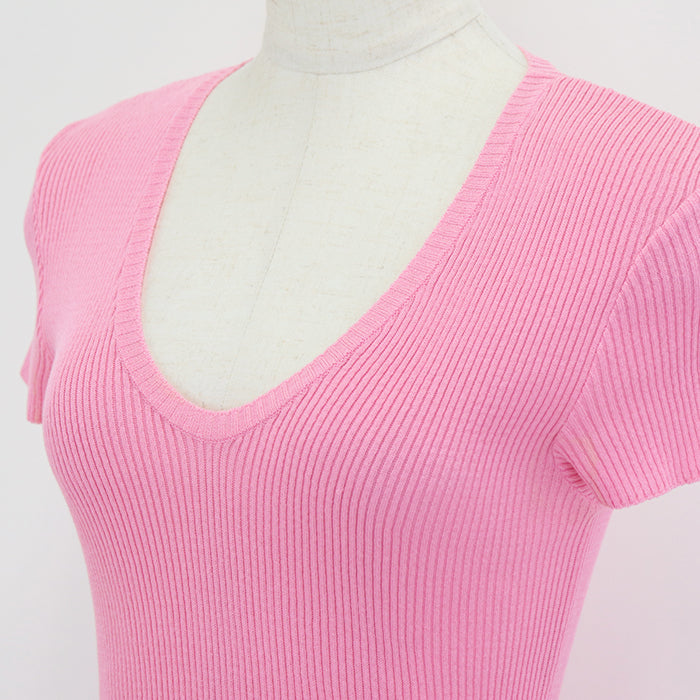 Chanel Logo Charm Cotton Nylon Top Size 38 Classic Flap Tote