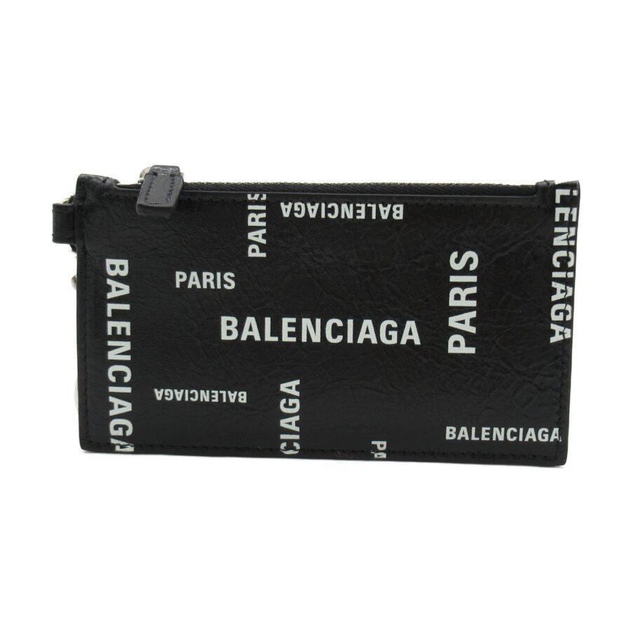 Balenciaga Leather Strap Keyring Card Case | Studio Nafay