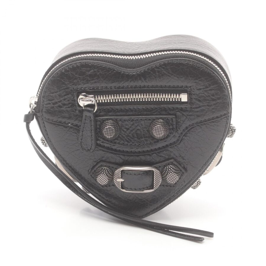 Balenciaga Leather Pouch Black | Studio Nafay