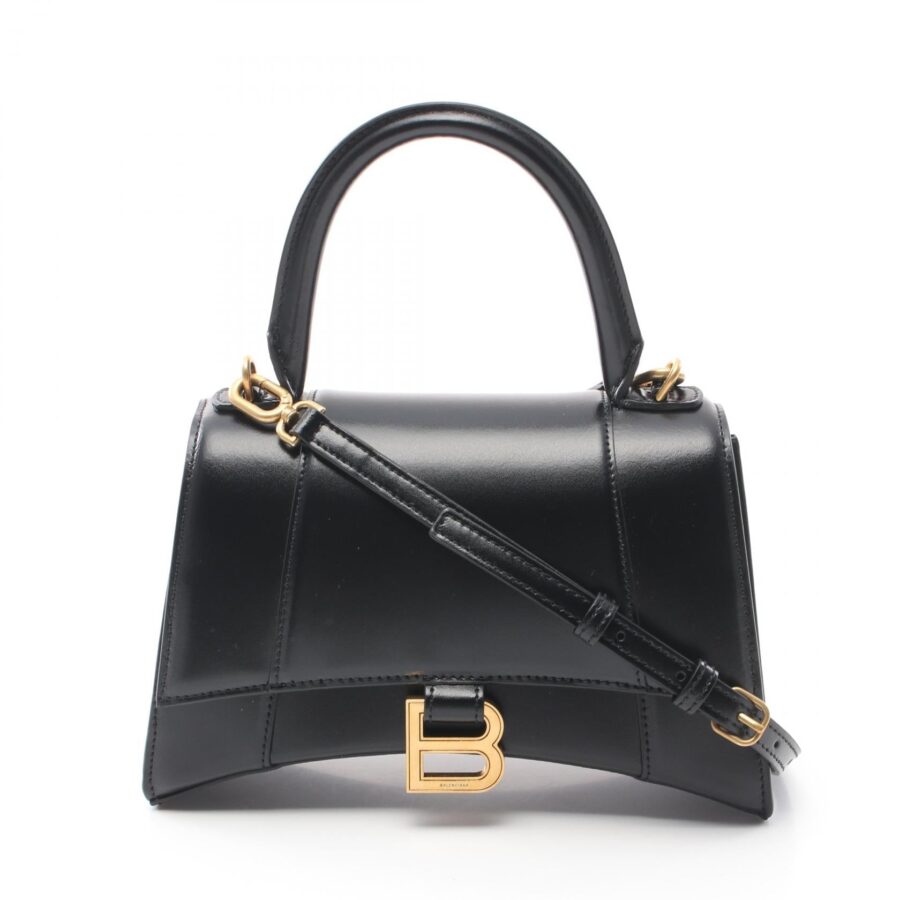 Balenciaga Hourglass Small Leather Handbag | Studio Nafay