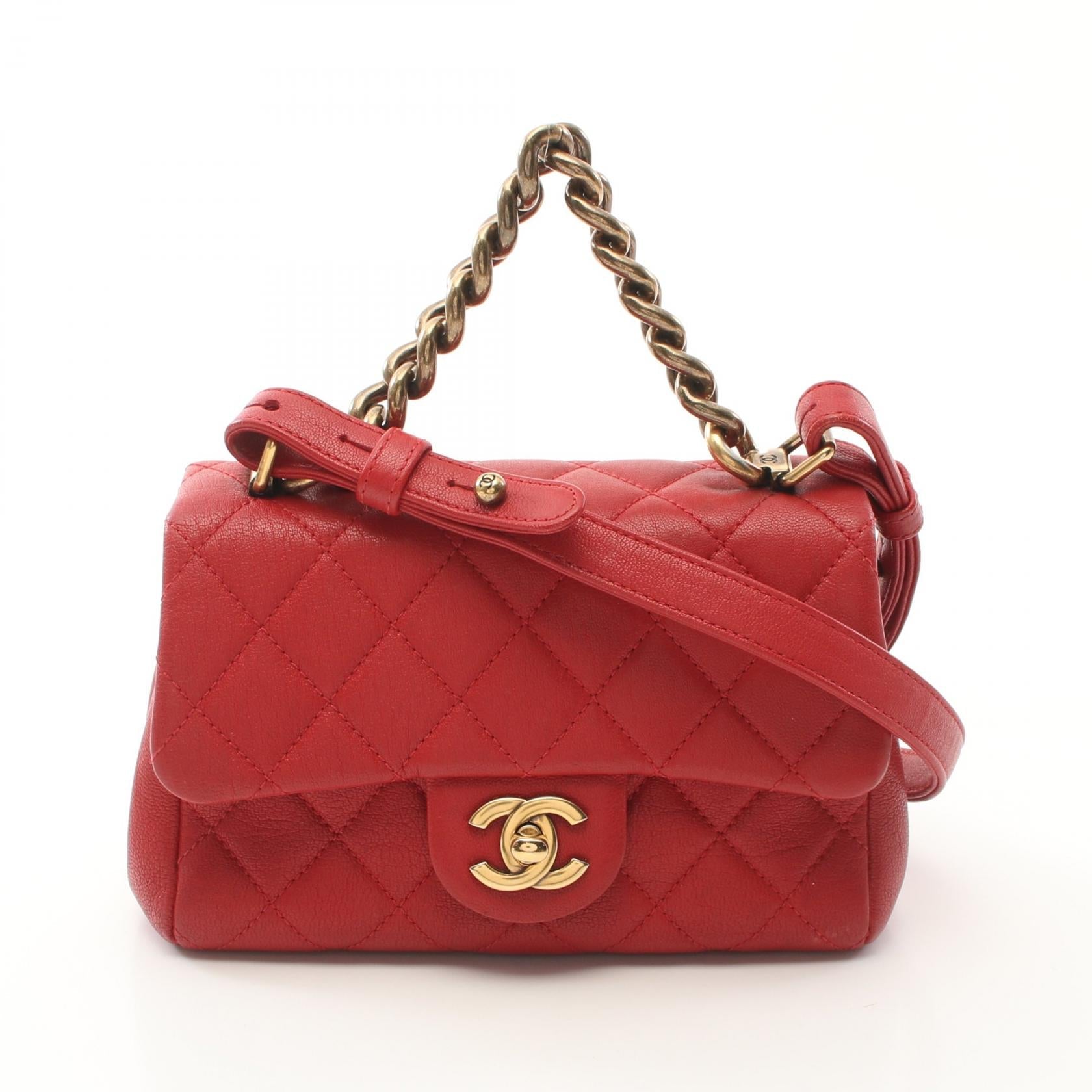Chanel Matelasse Leather Handbag Classic Flap