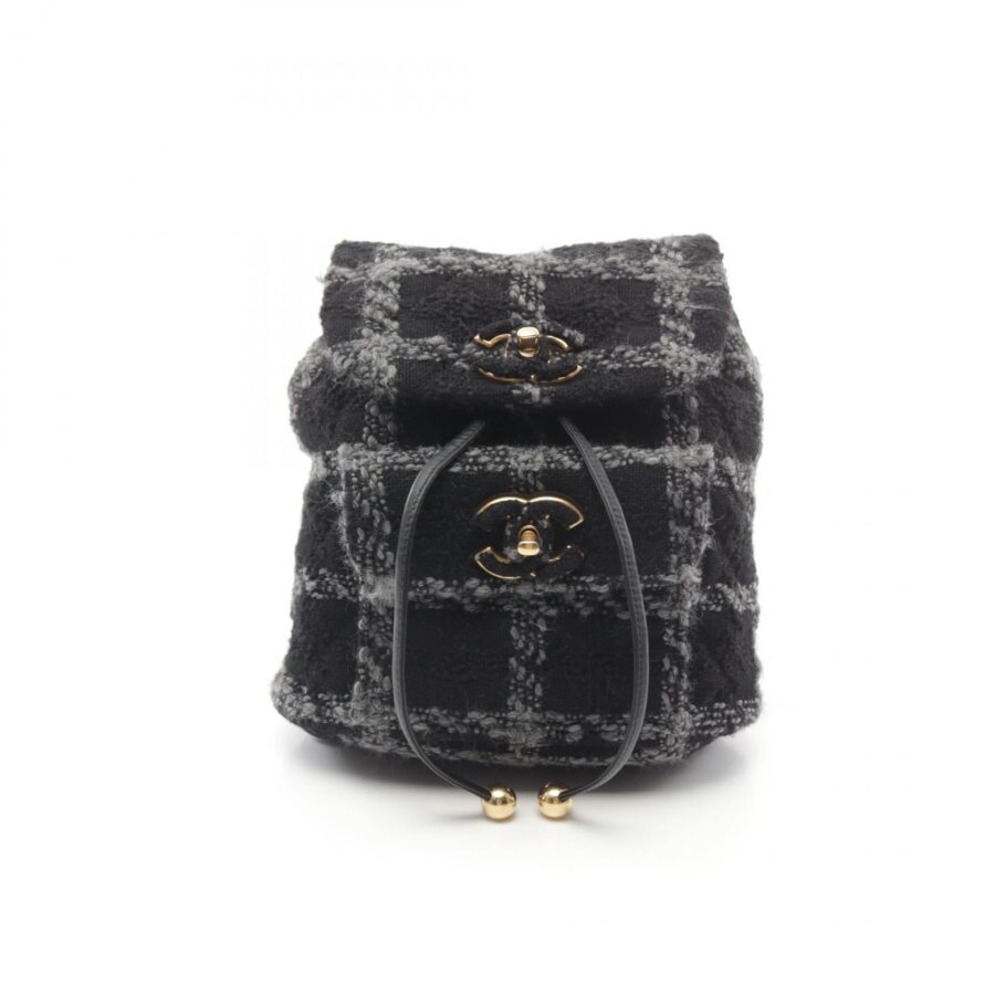 Chanel Coco Mark Fabric Backpack Classic Flap | Studio Nafay