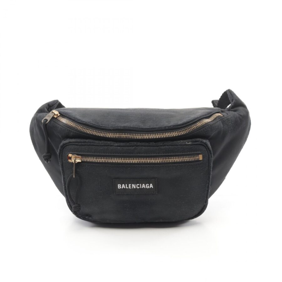 Balenciaga Explorer Nylon Belt Bag Black | Studio Nafay