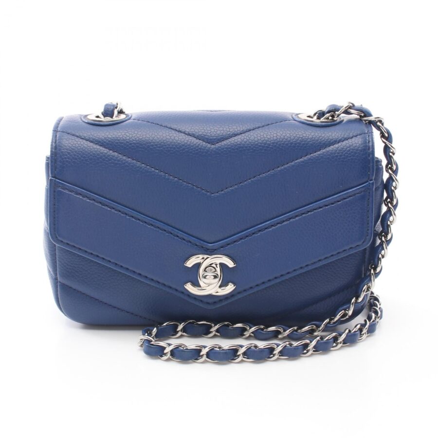 Chanel Chevron V Stitch Calfskin Shoulder Bag | Studio Nafay