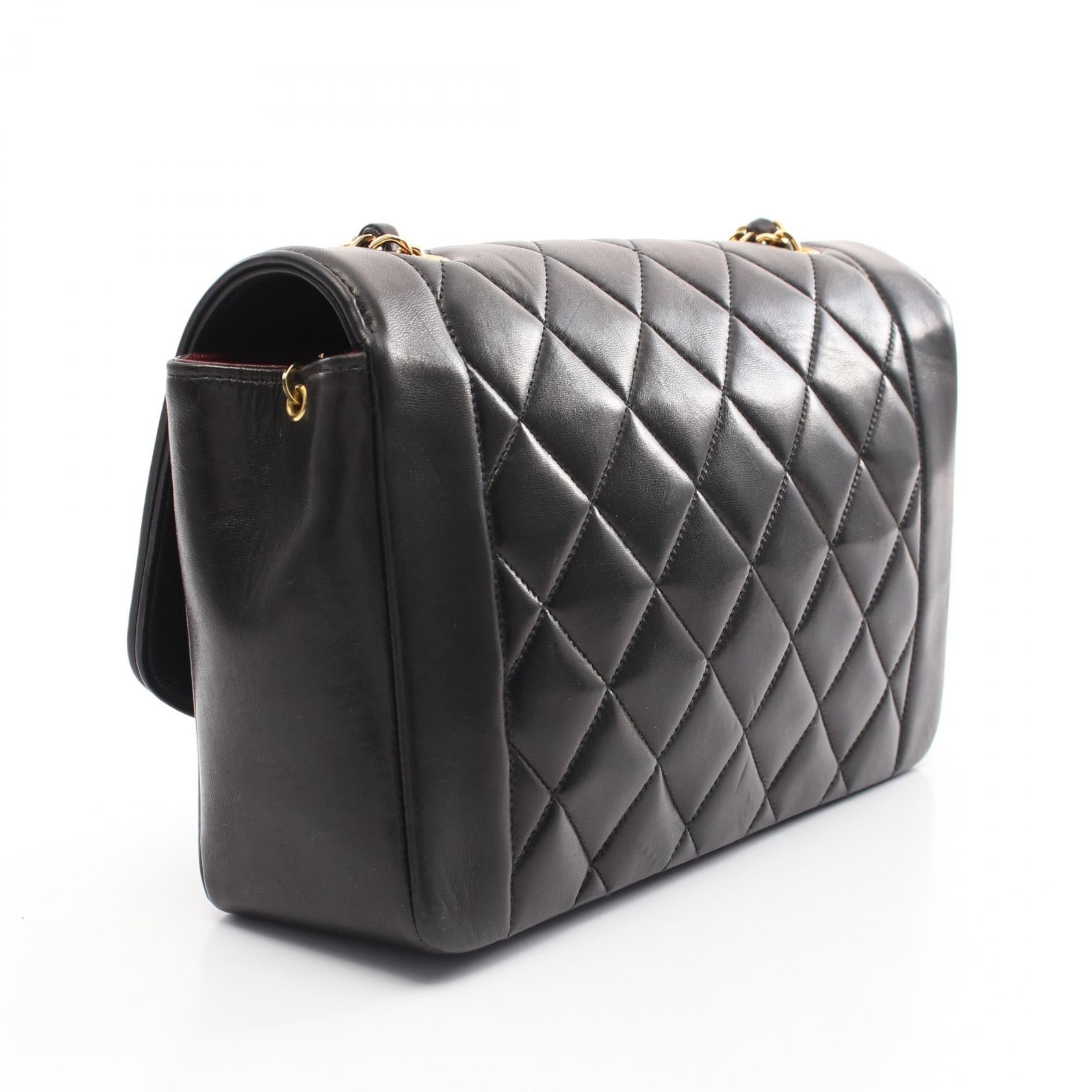 Chanel Matelasse Diana Flap Lambskin Shoulder Bag
