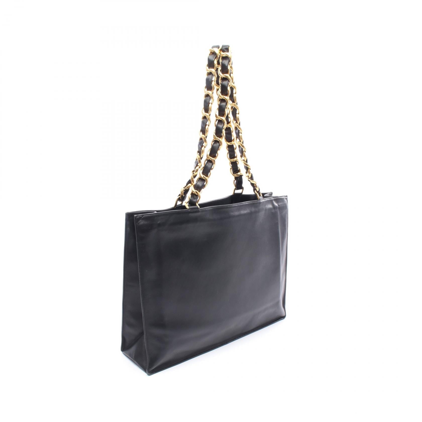 Chanel Deauville Lambskin Tote Bag