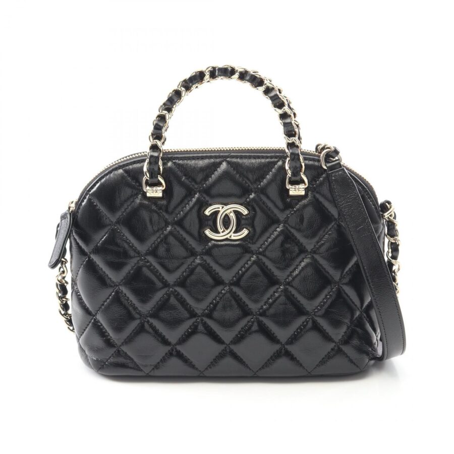 Chanel Matelasse Shiny Lambskin Shoulder Bag | Studio Nafay