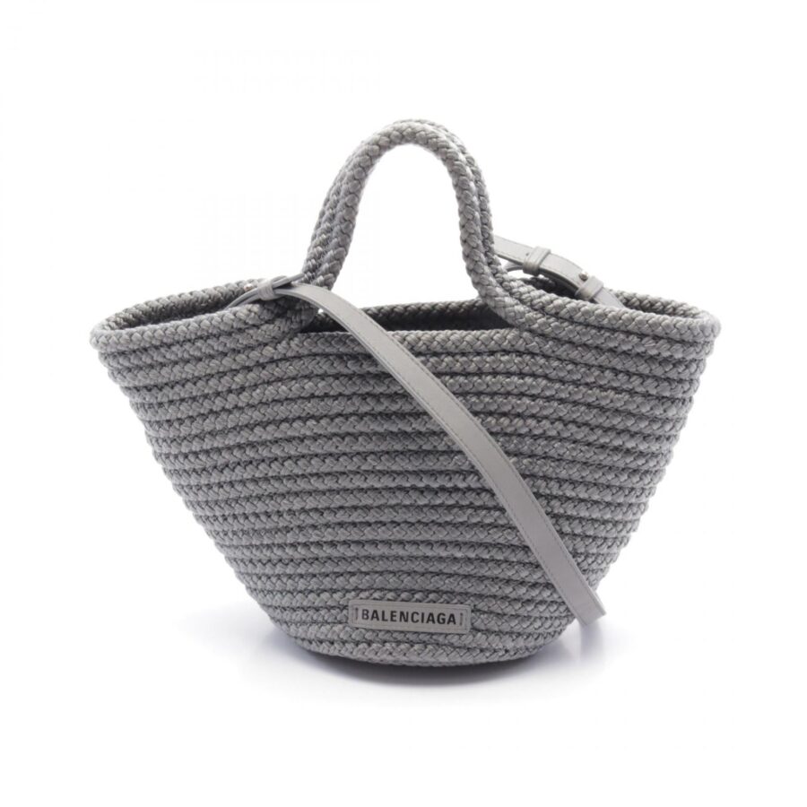 Balenciaga Ibiza Small Basket Handbag Nylon Leather | Studio Nafay