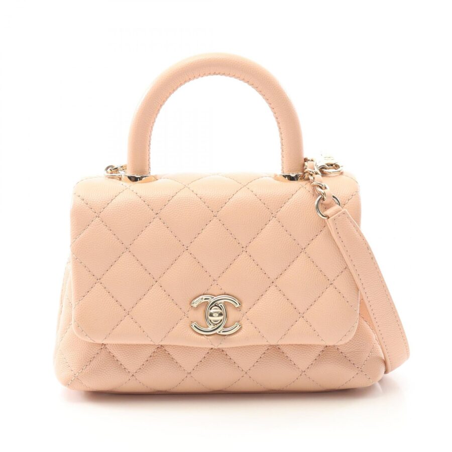 Chanel Coco Handle Grained Calfskin Handbag | Studio Nafay