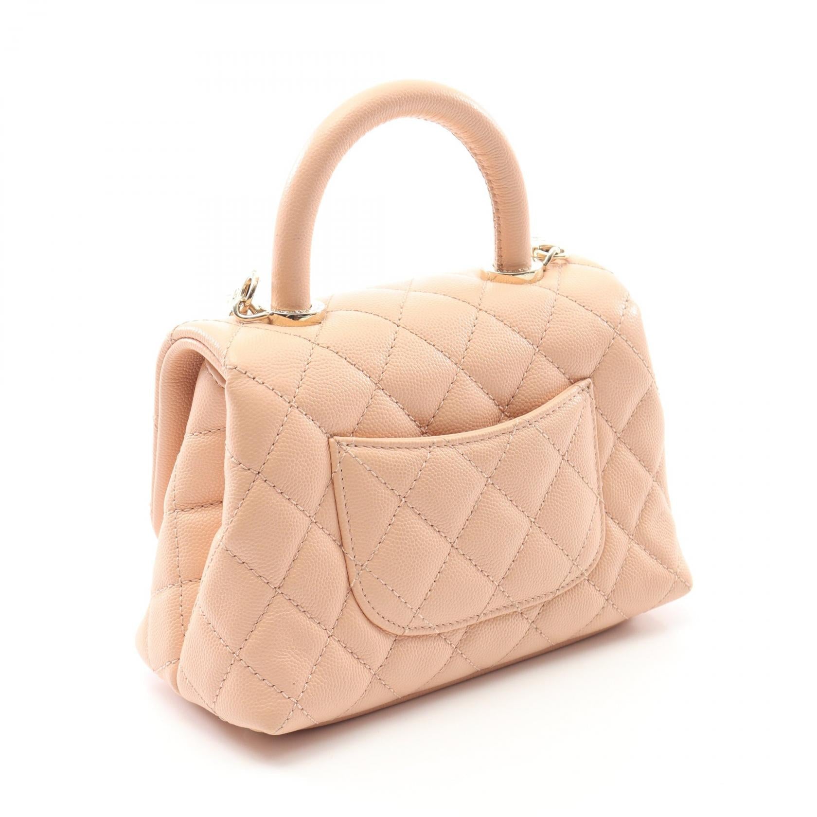 Chanel Coco Handle Grained Calfskin Handbag