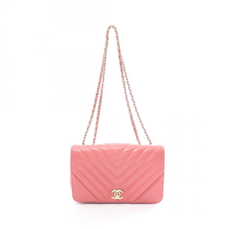 Chanel Chevron V Stitch Leather Shoulder Bag | Studio Nafay