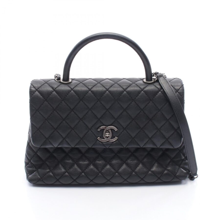 Chanel Matelasse Coco Handle Grained Calfskin Handbag | Studio Nafay