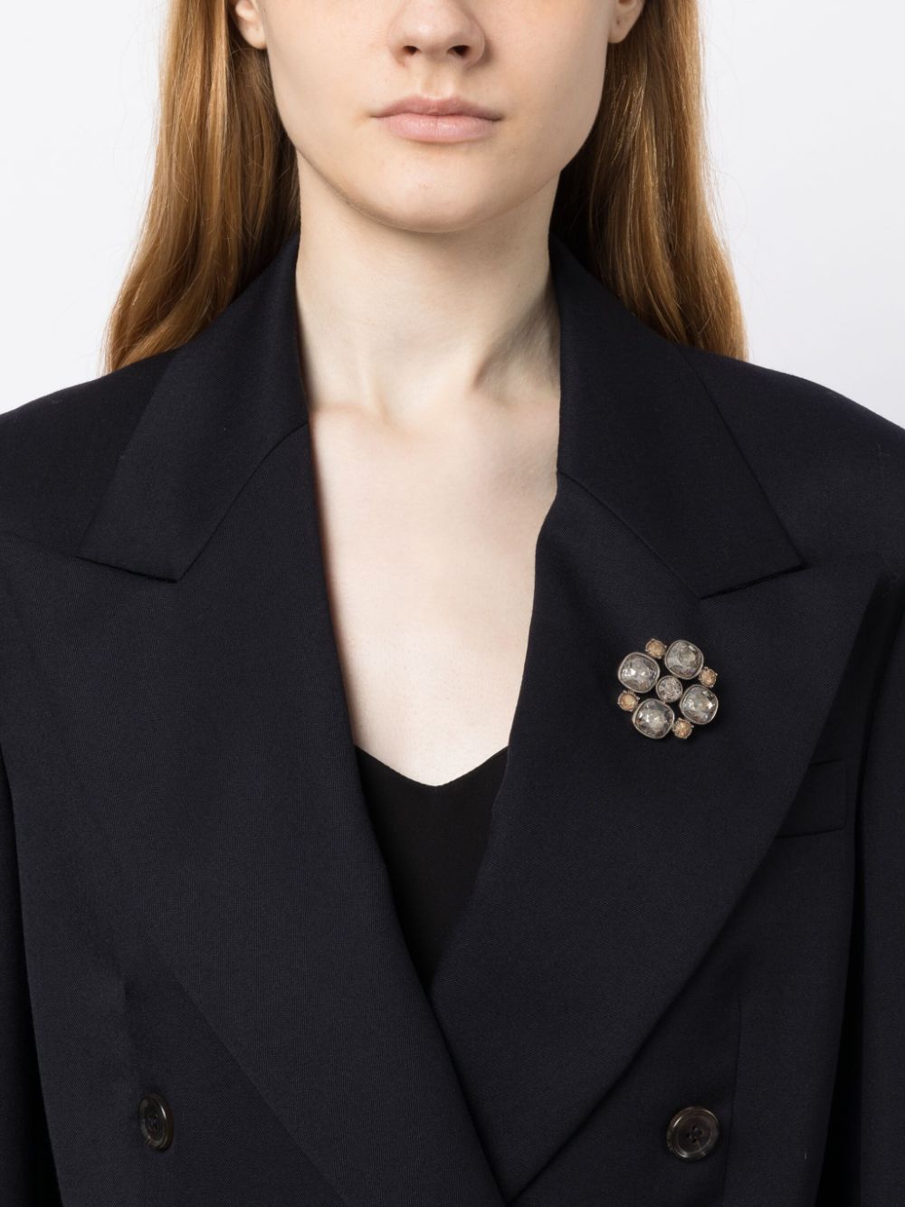 Chanel CC Crystal-Embellished Brooch - Product Image 2