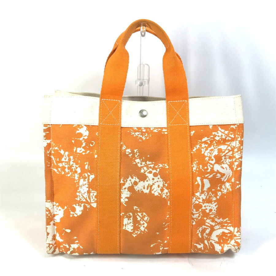 HERMES Tote Bag canvas Orange Handbag Bora Bora PM Cheval Spries Women | Studio Nafay