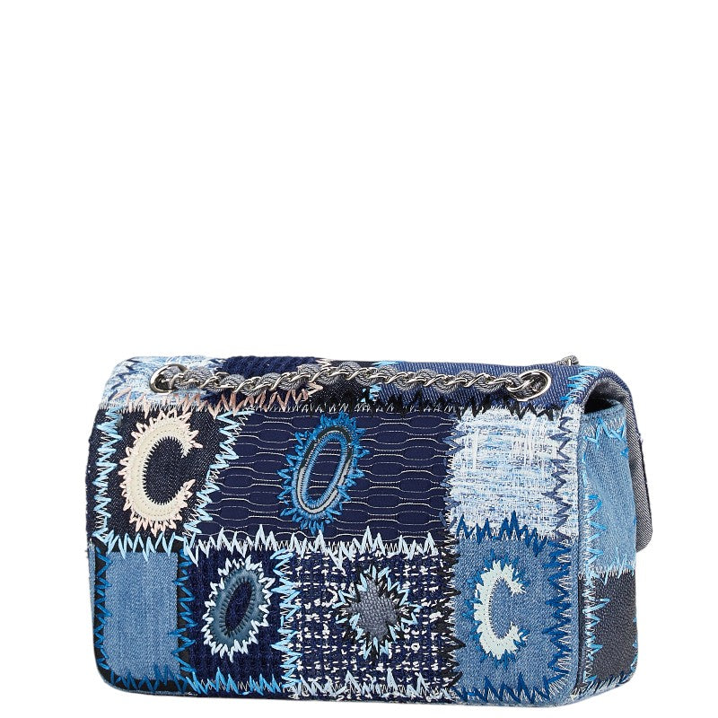 Chanel Coco Mark Patchwork Caviar Skin 2way Shoulder Bag Classic Flap