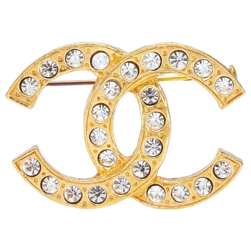 Chanel Coco Mark Rhinestone Brooch Classic Flap Tote | Studio Nafay