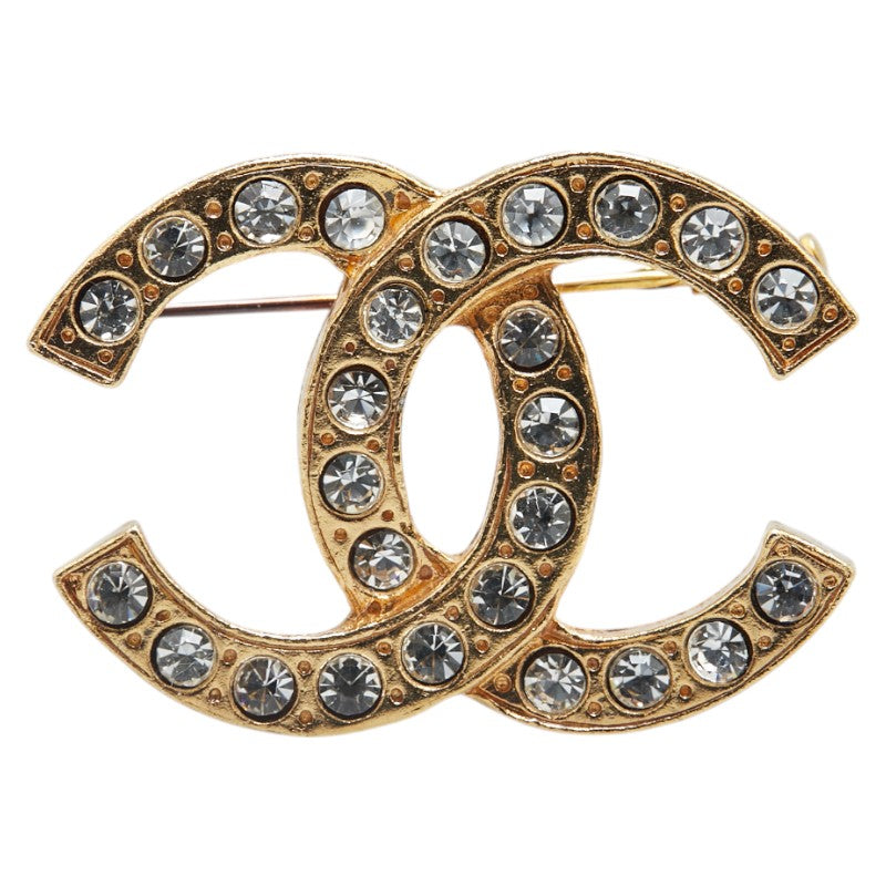 Chanel Coco Mark Rhinestone Brooch Classic Flap Tote