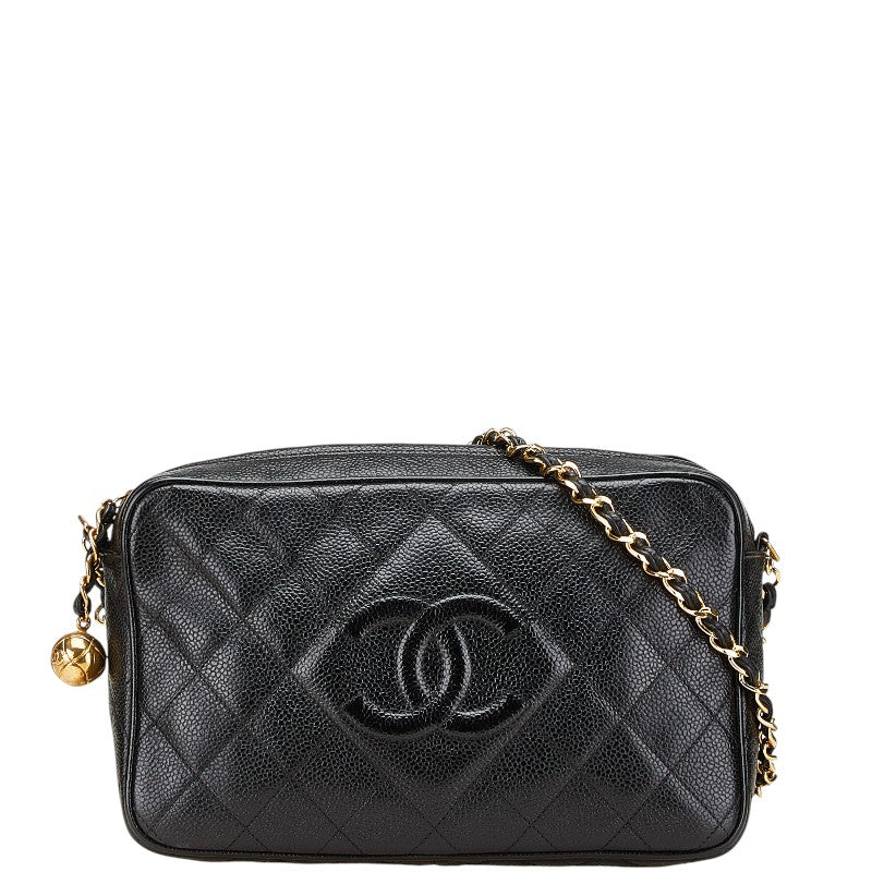 Chanel Coco Mark Coco Ball Matelassé Caviar Skin Shoulder Bag | Studio Nafay