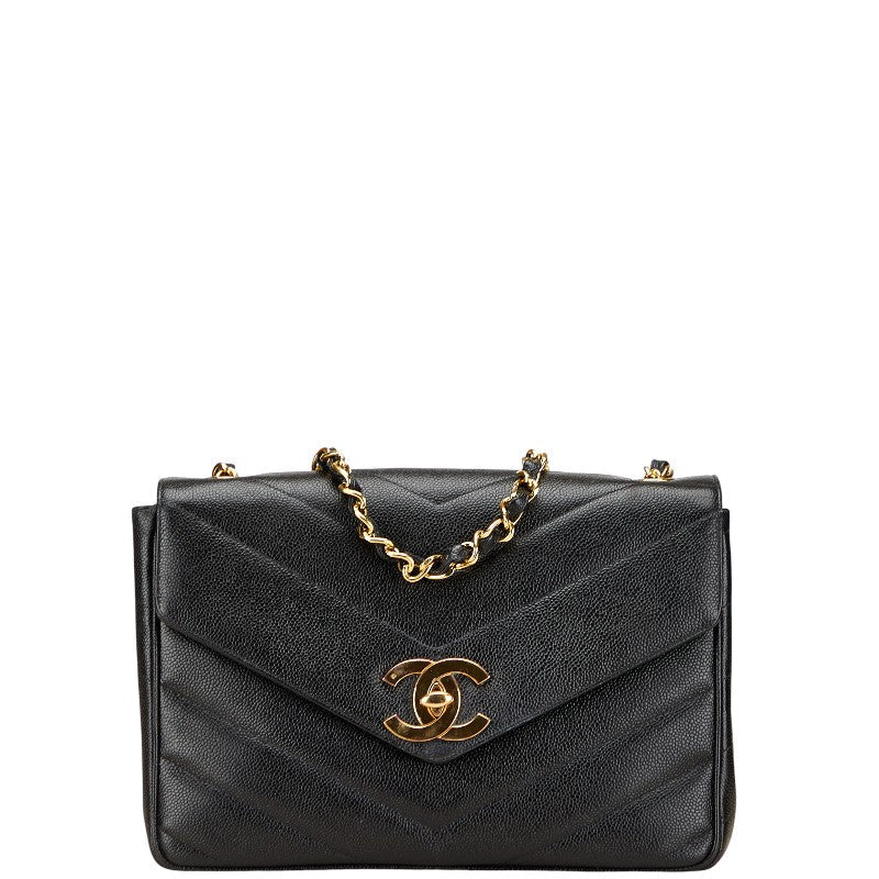 Chanel Chevron Caviar Shoulder Bag | Studio Nafay