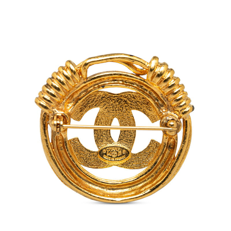 Chanel Gold Plated Coco Mark Brooch 94P Classic Flap Tote